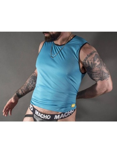 MACHO - T-SHIRT AZUL S/M