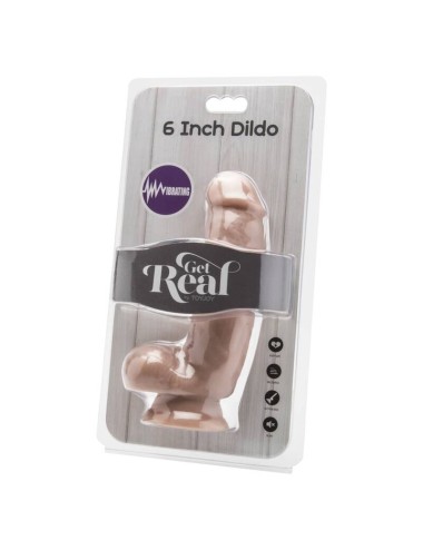 CAIA NA REAL - DILDO 12 CM COM PELE VIBRADOR DE BOLAS