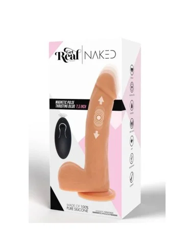 GET REAL - PELE DE DILDO DE CONFIANA DE PULSO MAGNÉTICO