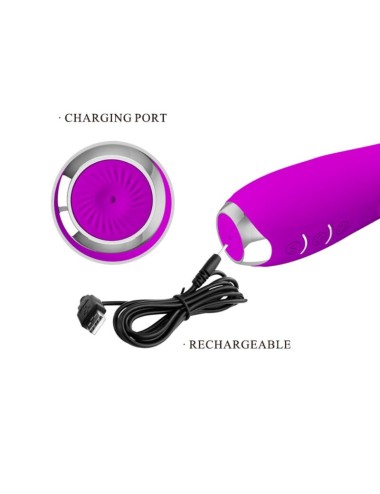 PRETTY LOVE - VIBRADOR OVE MOLLY COM ROTAO RECARREGVEL