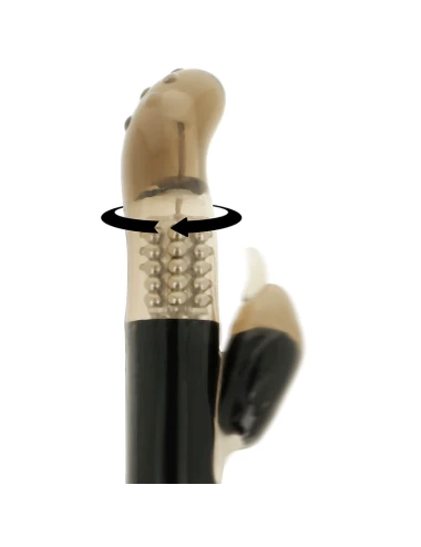 OHMAMA - VIBRADOR ROTADOR COM ESTIMULADOR DE CLITÓRIS DELFIN