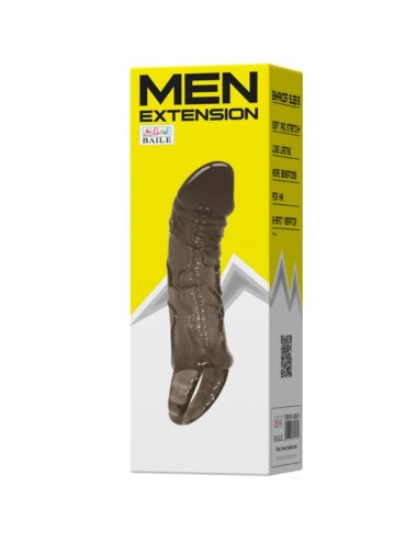 BAILE - BAINHA DE EXTENSO DE PÊNIS COM ALA PARA TESTÍCULOS 11.5 CM