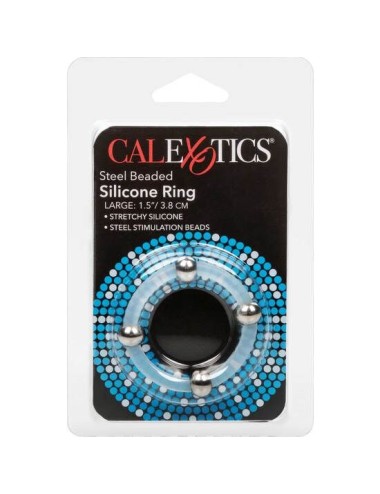 CALEXOTICS - ANEL DE SILICONE COM FRESAS DE AO L