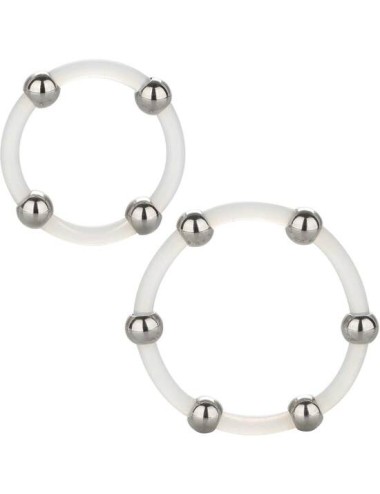 CALEXOTICS - CONJUNTO DE ANÉIS DE SILICONE COM FRESAS DE AO