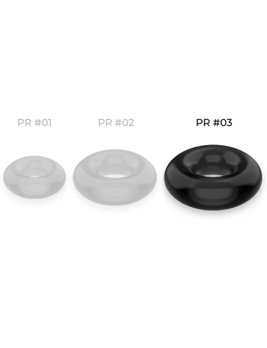 POWERING - ANEL PARA O PÉNIS SUPER FLEXÍVEL E RESISTENTE 5CM PR03 PRETO