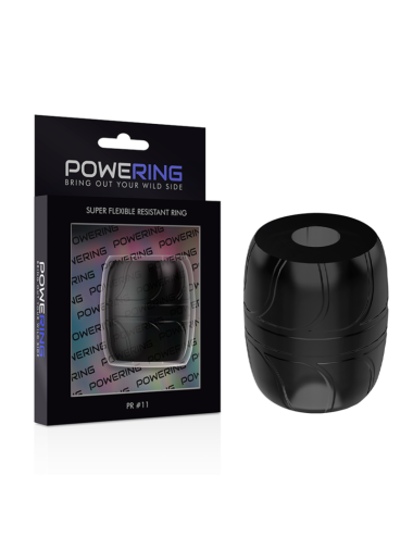 POWERING - ANEL PARA O PÉNIS SUPER FLEXÍVEL E RESISTENTE 5 CM PR11 PRETO