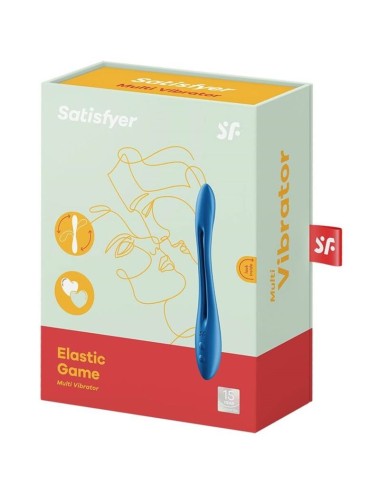 SATISFYER - MULTI VIBRADOR ELASTIC GAME AZUL