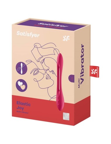 SATISFYER - MULTI VIBRADOR ELASTIC JOY VERMELHO