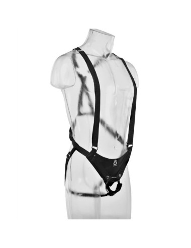 KING COCK - 25,5 CM HOLLOW STRAP-ON SUSPENDER SYSTEM CARNE