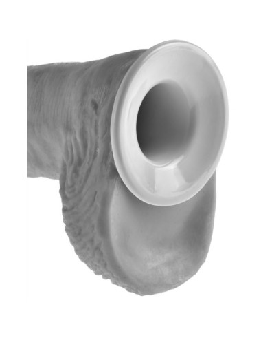 KING COCK - SISTEMA DE SUSPENSÃO 30,5 CM HOLLOW STRAP-ON - CARNE