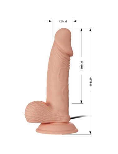 BAILE - LINDO ENCONTRO VIBRAO ZEBULON 19.4 CM NATURAL
