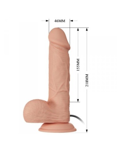 BAILE - PRETTY LOVE ENCONTRO VIBRAO BAHAMUT 21.8 CM NATURAL