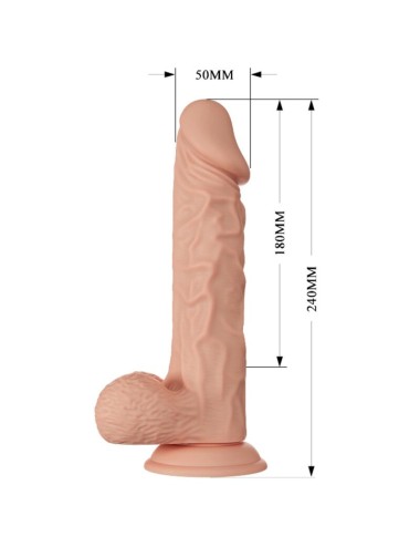 BAILE - LINDO ENCONTRO VIBRAO BURAQ 24 CM NATURAL