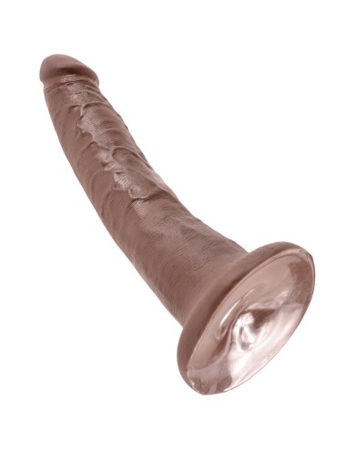 KING COCK - 7 DILDO CHOCOLATE 17.8 CM