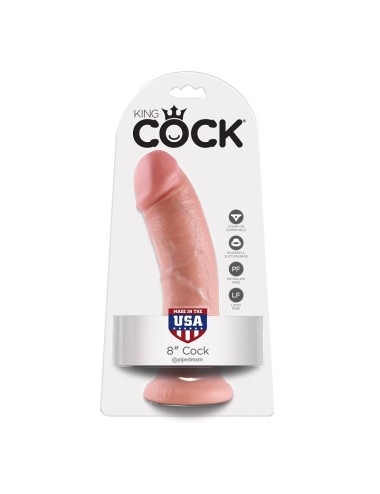 KING COCK - 8 CARNE DE DILDO 20.3 CM