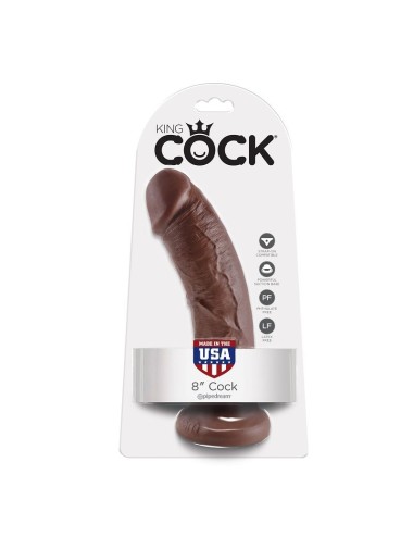 KING COCK - 8 DILDO MARROM 20.3 CM