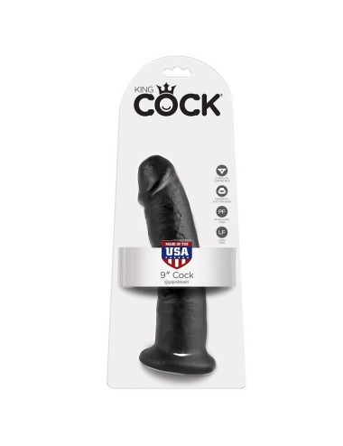 KING COCK - 9 DILDO PRETO 22.9 CM