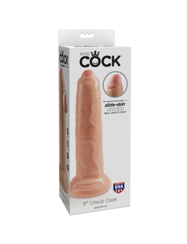KING COCK - DILDO REALÍSTICO CARNE SEM CORTES 23 CM