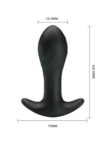 PRETTY LOVE - VIBRADOR ANAL PRETO PRETO AMOR