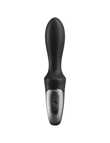 SATISFYER - APLICATIVO VIBRADOR ANAL HEAT CLIMAX PRETO