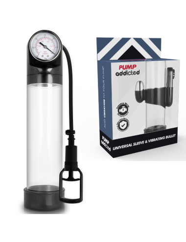 PUMP ADDICTED - VIBRADOR TRANSPARENTE RX9