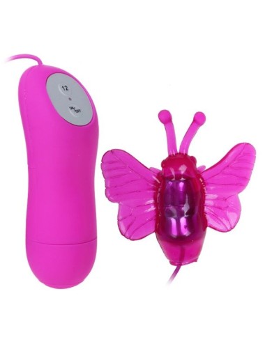 BAILE - VIBRADOR ESTIMULADOR DE BORBOLETA SECRETO PRETTY LOVE 12V