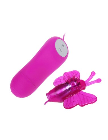 BAILE - VIBRADOR ESTIMULADOR DE BORBOLETA SECRETO PRETTY LOVE 12V