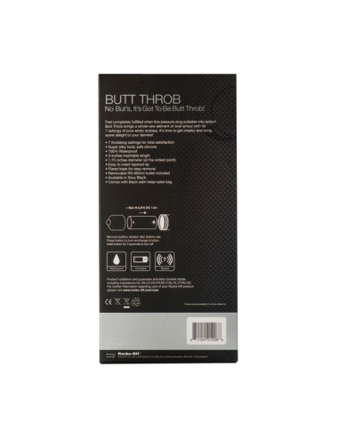 ROCKS-OFF - ESTIMULADOR BUTT THROB P-POINT 7 VELOCIDADES PRETO