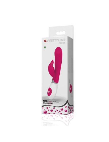 PRETTY LOVE - VIBRADOR COM ESTIMULADOR FELIX
