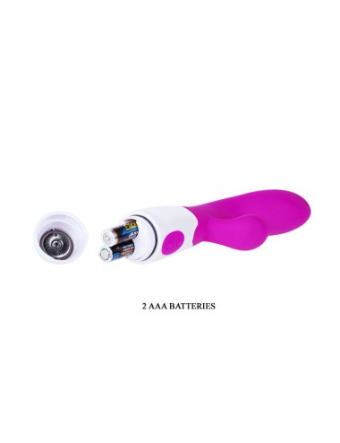 PRETTY LOVE - VIBRADOR ALVIS COM ESTIMULADOR DE CLITÓRIS