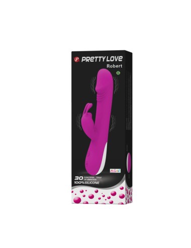 PRETTY LOVE - VIBRADOR ROBERT COM ESTIMULADOR DE CLITÓRIS
