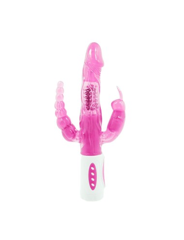 BAILE - PRETTY BUNNY TRIPLO VIBRADOR ROTADOR