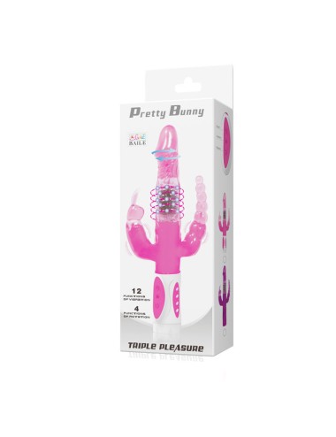 BAILE - PRETTY BUNNY TRIPLO VIBRADOR ROTADOR