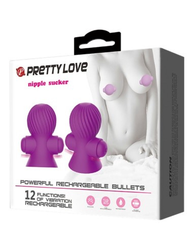 PRETTY LOVE - ESTIMULADORES DE NIPPLE 12 M VIBRAO LILS