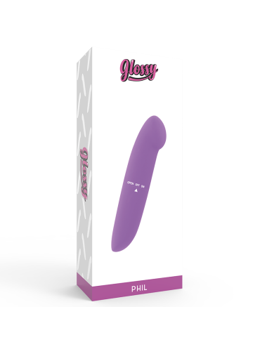 GLOSSY - VIBRADOR PHIL ROXO