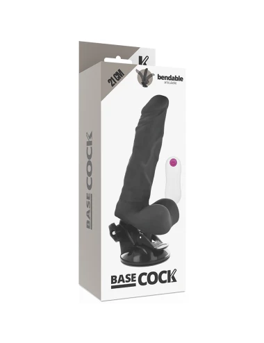 BASECOCK - VIBRADOR ARTICULVEL CONTROLE REMOTO PRETO 21 CM -O- 5 CM