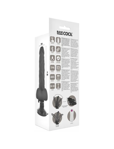 BASECOCK - VIBRADOR ARTICULVEL CONTROLE REMOTO PRETO 21 CM -O- 5 CM