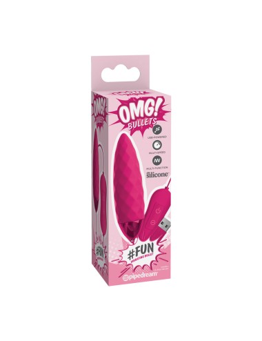 OMG - FUN VIBRATING BULLET PINK LUXE