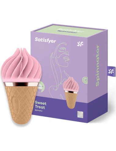 SATISFYER - SWEET TREAT SPINNATOR MARROM E ROSA