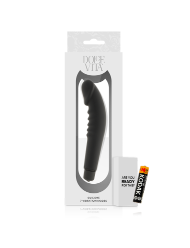 DOLCE VITA - REALISTIC PLEASURE BLACK SILICONE