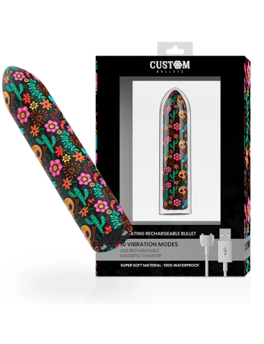 CUSTOM BULLETS - BALAS PERSONALIZADAS FLORAIS RECARREGÁVEIS BALAS 10 INTENSIDADES