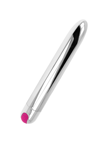 OHMAMA - VIBRADOR PRATA RECARREGVEL 10 MODOS 18
