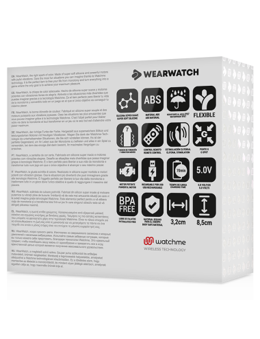 WEARWATCH - VIBRADOR DE TECNOLOGIA DUAL WATCHME INDIGO / JET