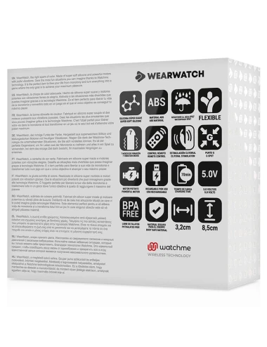WEARWATCH - VIBRADOR DE TECNOLOGIA DUAL WATCHME INDIGO / JET