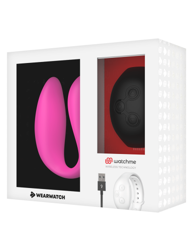 WEARWATCH - VIBRADOR WATCHME DUAL TECHNOLOGY FÚCSIA/AZABACHE