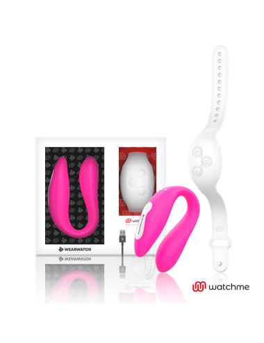 WEARWATCH - VIBRADOR WATCHME DUAL TECHNOLOGY FÚCSIA / NEVE