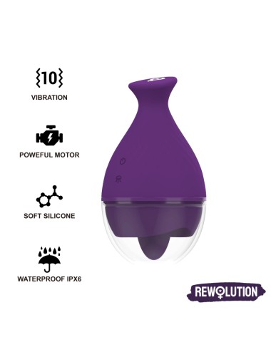 REWOLUTION - VIBRADOR REWOLINGO COM LÍNGUA