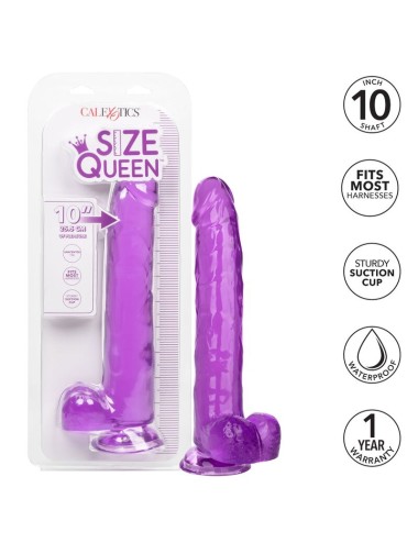 CALEXOTICS - DILDO QUEEN TAMANHO ROXO 25.5 CM