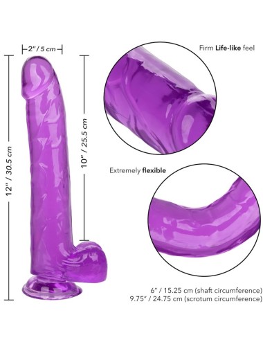 CALEXOTICS - DILDO QUEEN TAMANHO ROXO 25.5 CM