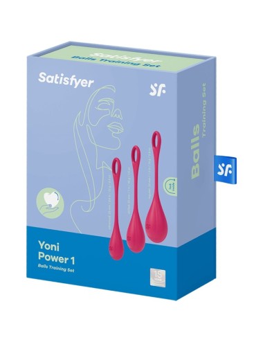 SATISFYER - CONJUNTO DE TREINO YONI POWER 1 VERMELHO